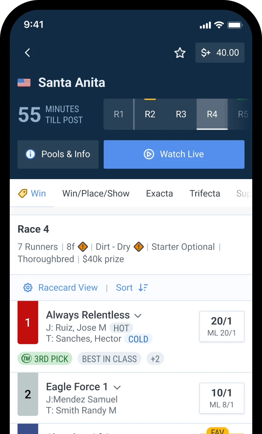 TVG Horse Racing